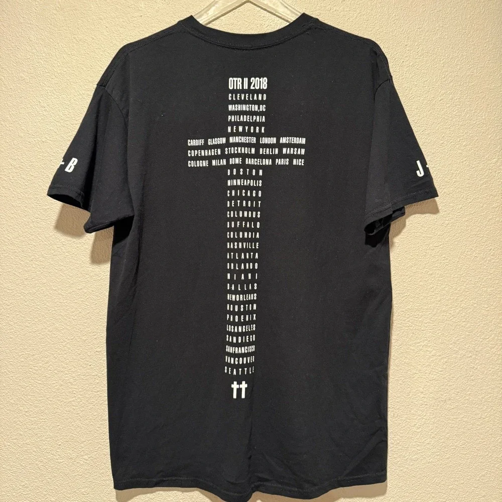 Beyonce Jay-Z OTR II 2018 World Tour T-Shirt Black Mens L‎ Graphic Concert Tee